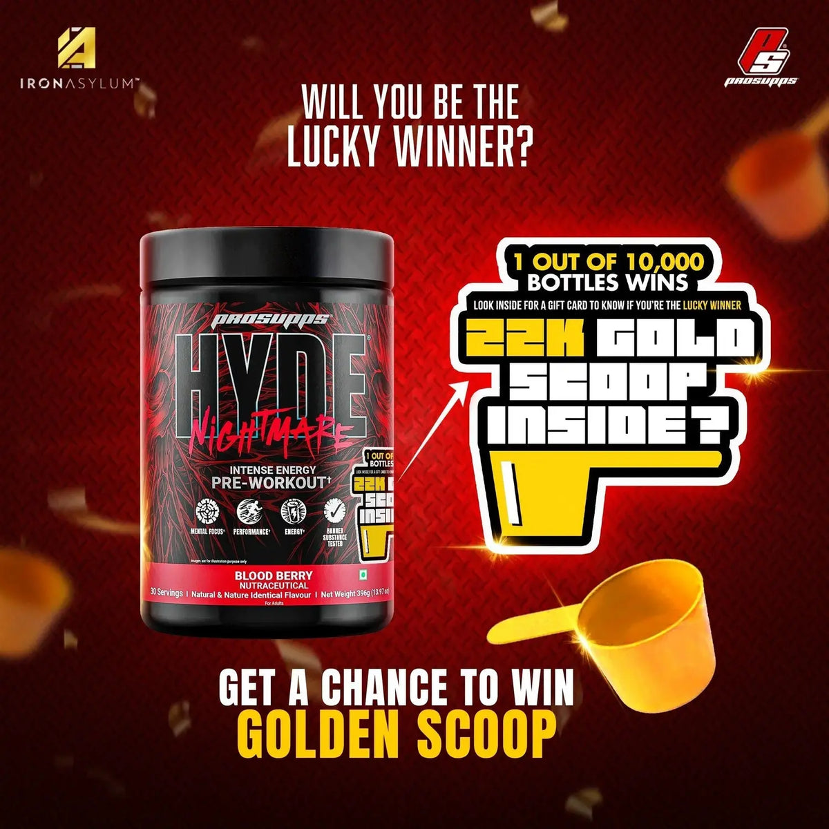 ProSupps, Hyde Nightmare, Intense Energy Pre-Workout Product vendor