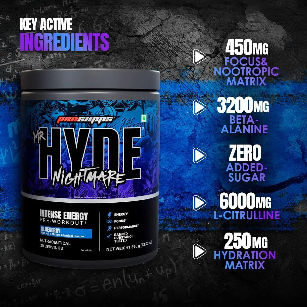 ProSupps, Hyde Nightmare, Intense Energy Pre-Workout Product vendor