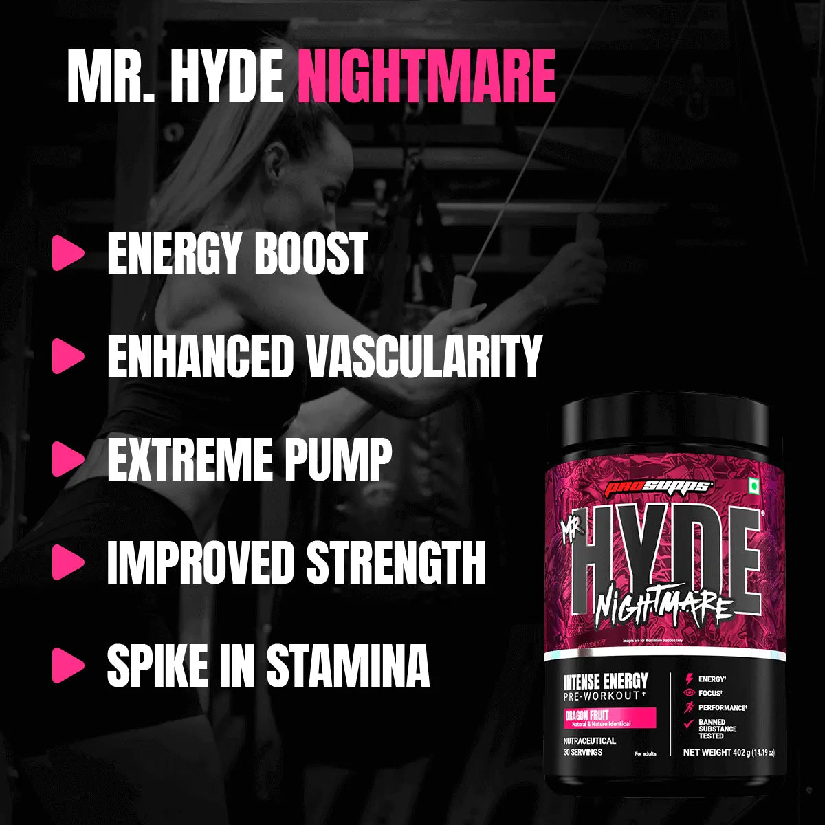 ProSupps, Hyde Nightmare, Intense Energy Pre-Workout Product vendor