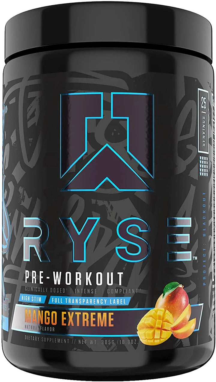 RYSE Project: Blackout PreWorkout (315 gm  / 25 Servings) RYSE