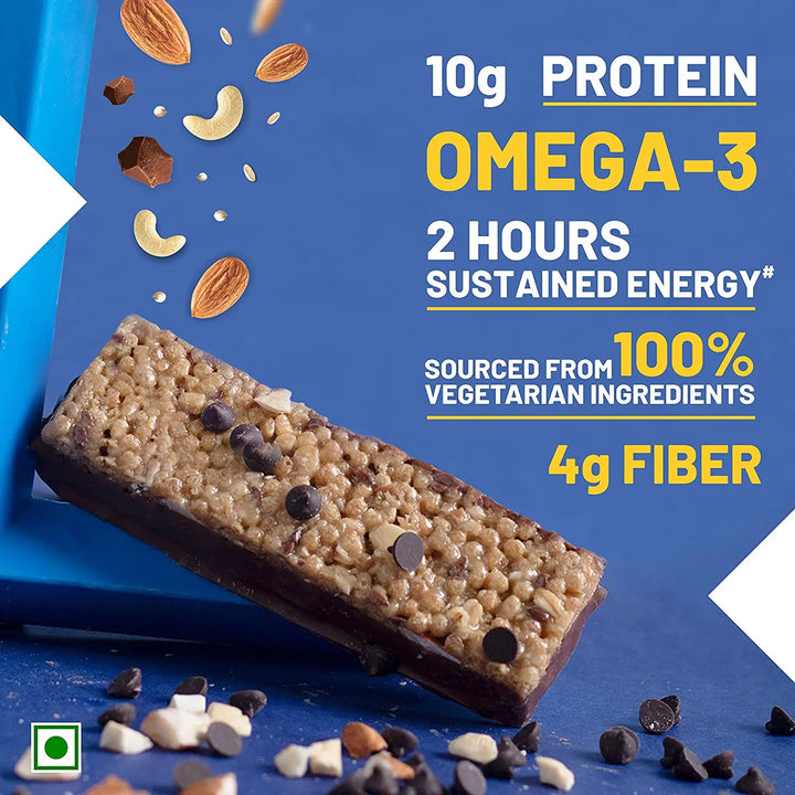 Rite Bite Max Protein Bars (300g - Pack of 6 Bars) 10g Protein - Brands, Protein, Protein Bar, Protein Foods, RITE BITE - Halt
