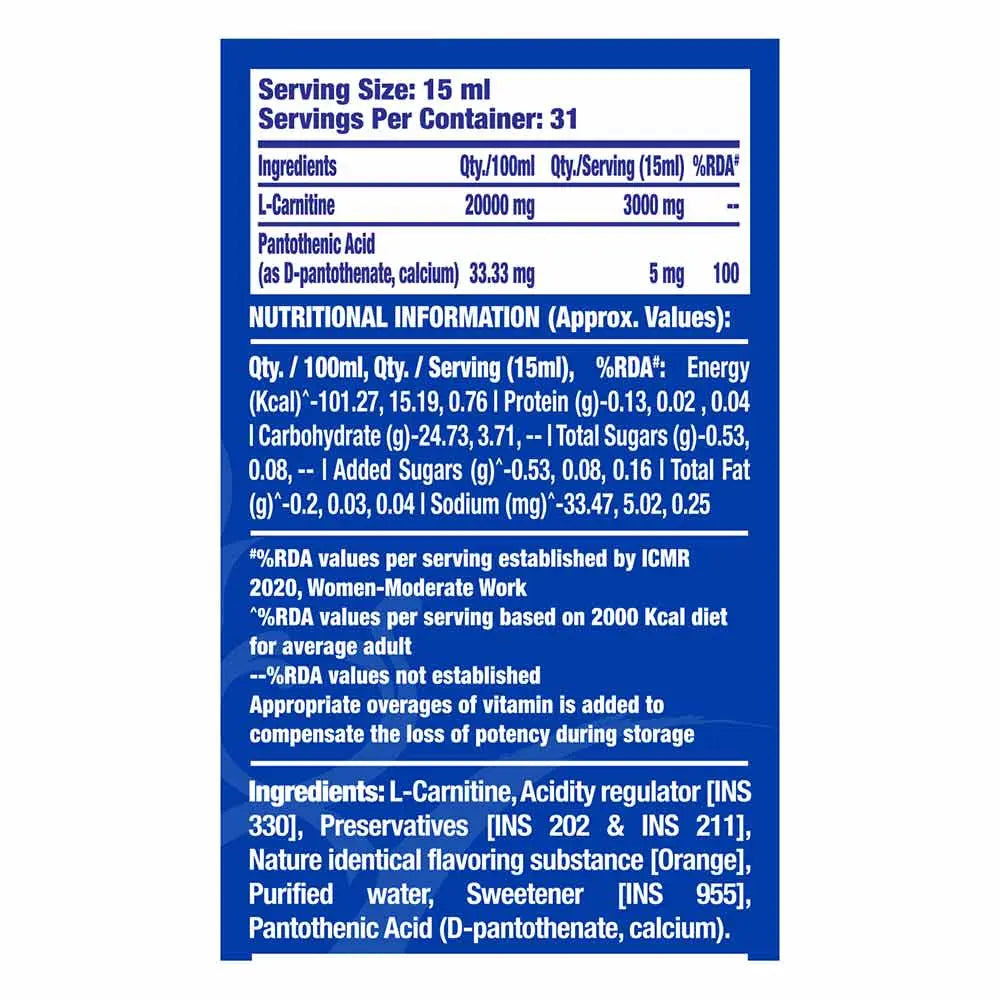 Ronnie Coleman L-Carnitine XS 3000 mg Liquid Product vendor