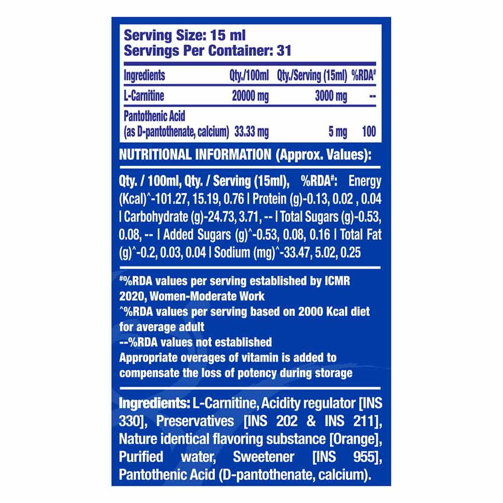 Ronnie Coleman L-Carnitine XS 3000 mg Liquid Product vendor