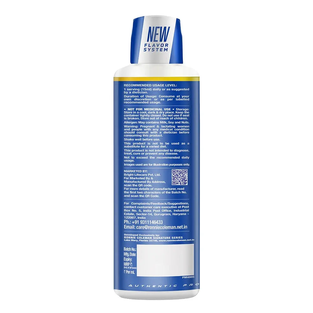 Ronnie Coleman L-Carnitine XS 3000 mg Liquid Product vendor