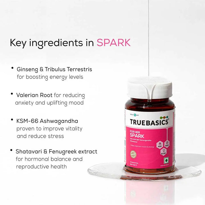 TrueBasics For Her Spark, 60 tablet(s) Unflavoured Product vendor