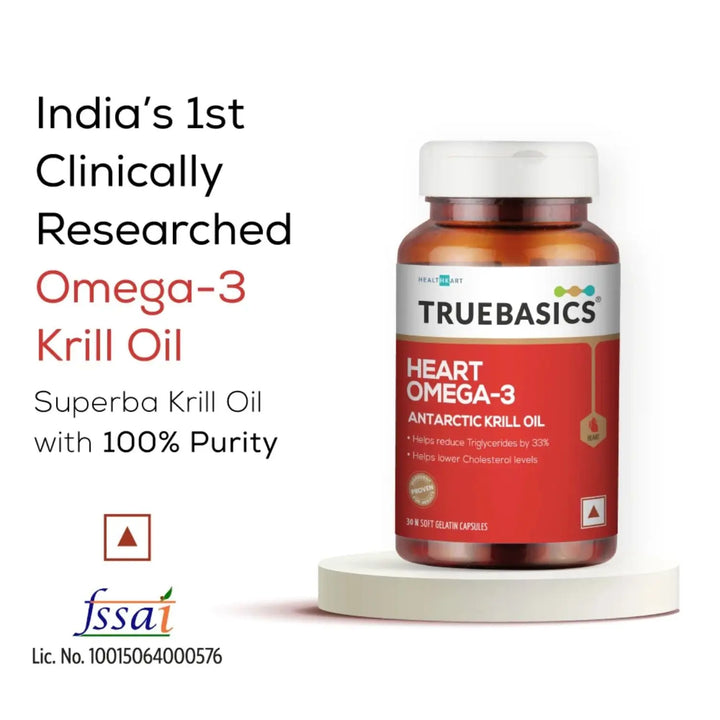 TrueBasics Heart Omega-3 Antarctic Krill Oil, 30 capsules Product vendor