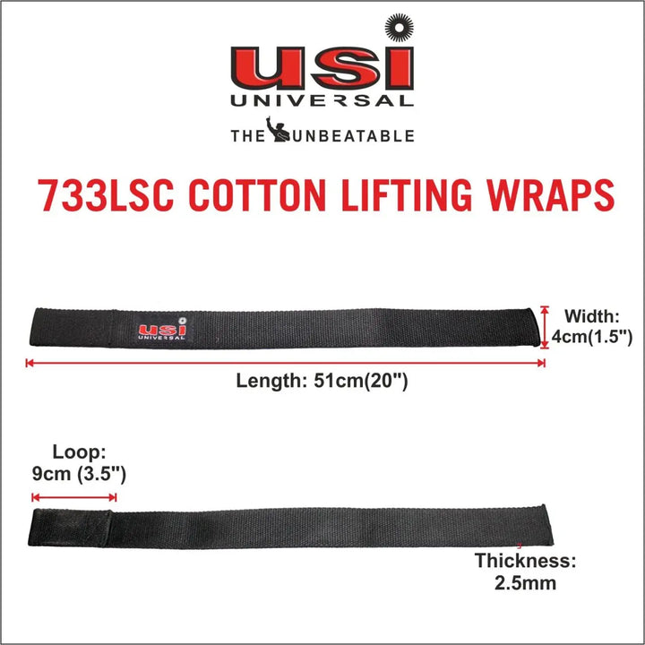 USI Universal 733LSC Cotton Weight Lifting Strap (No return no exchange) Product vendor