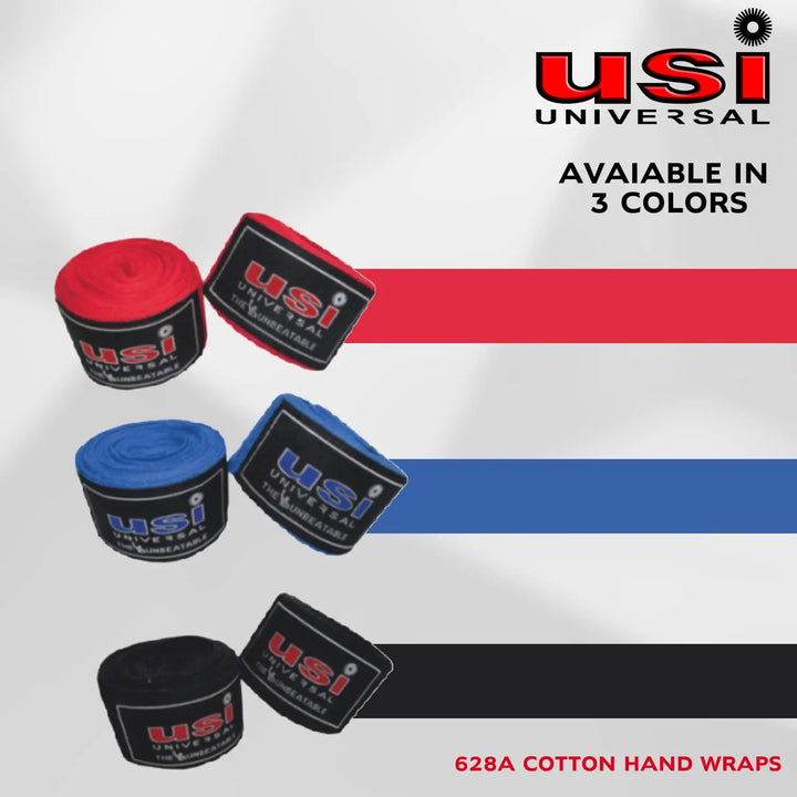 USI Universal Cotton Hand Wraps and Support, Boxing Protective Wraps (628A) Blue Color-1 Pair (No return no exchange) Product vendor
