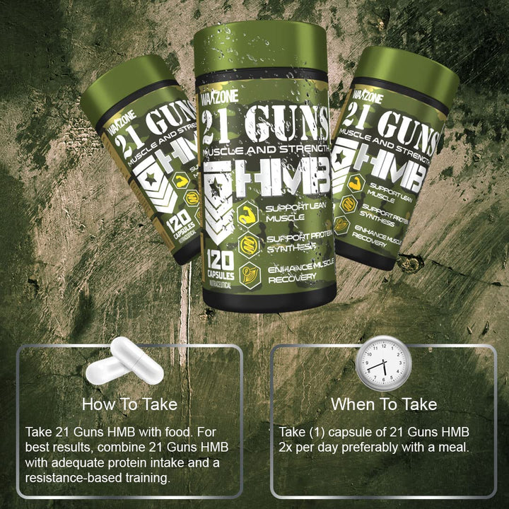 Warzone 21 Guns HMB, 120 Capsules Product vendor
