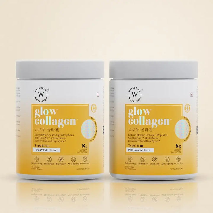 Wellbeing Nutrition Glow Collagen - Vitality and Glow Body Building India Wellbeing Nutrition Glow Collagen - Vitality and Glow Body Building India
