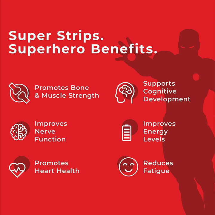 Wellbeing Nutrition Melts Into Natural B12 + D3 Marvel Mango Flavour (30 Oral Strips) Product vendor