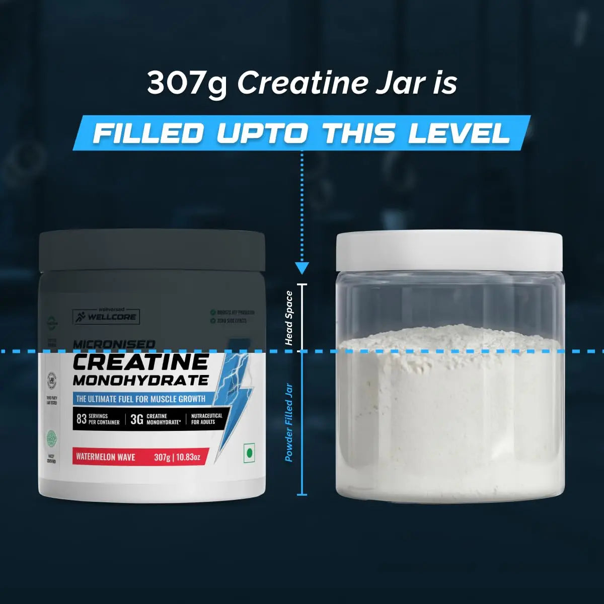 Wellcore Pure Micronised Creatine Monohydrate Product vendor