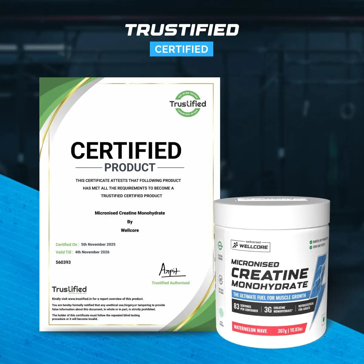 Wellcore Pure Micronised Creatine Monohydrate Product vendor