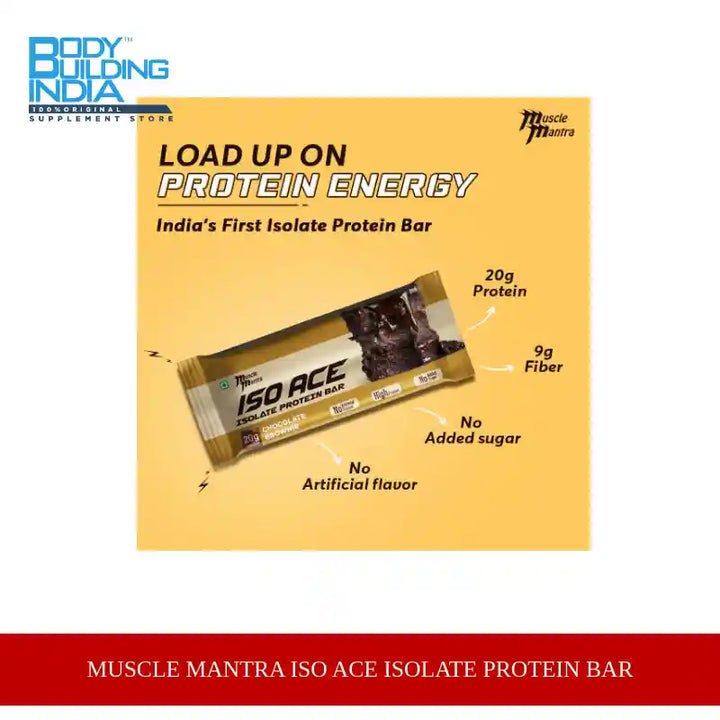Muscle Mantra ISO ACE Isolate Protein Bar by@Outfy
