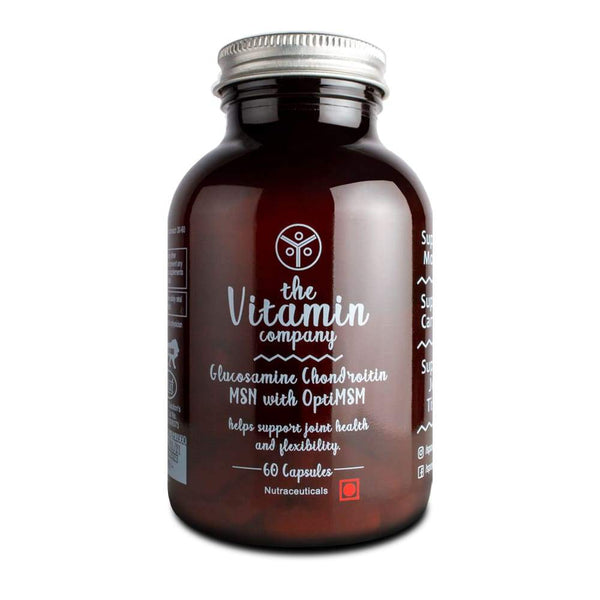 The Vitamin Company - Glucosamine Chondroitin MSM with OptiMSM, Helps support joint health & flexibility - 60 Capsules