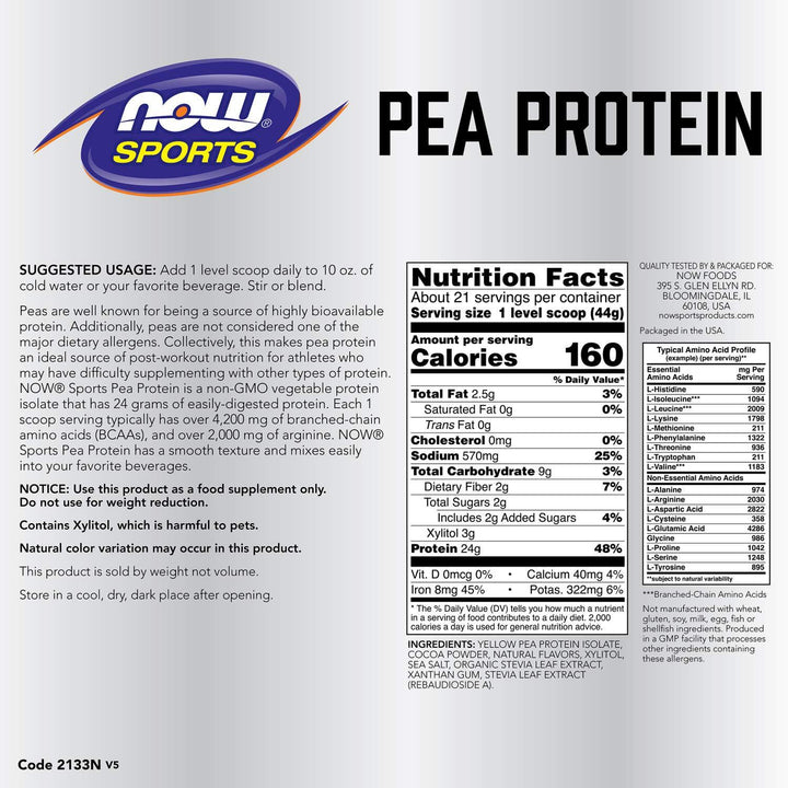 Now Pea Protein Powder - Halt
