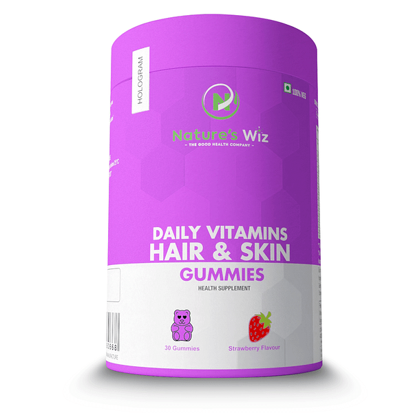 Nature’s Wiz Daily vitamin Hair &amp; Skin Gummies - Halt