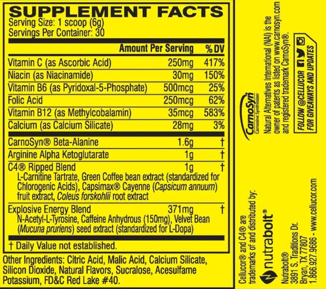 Cellucor C4 Ripped Product vendor