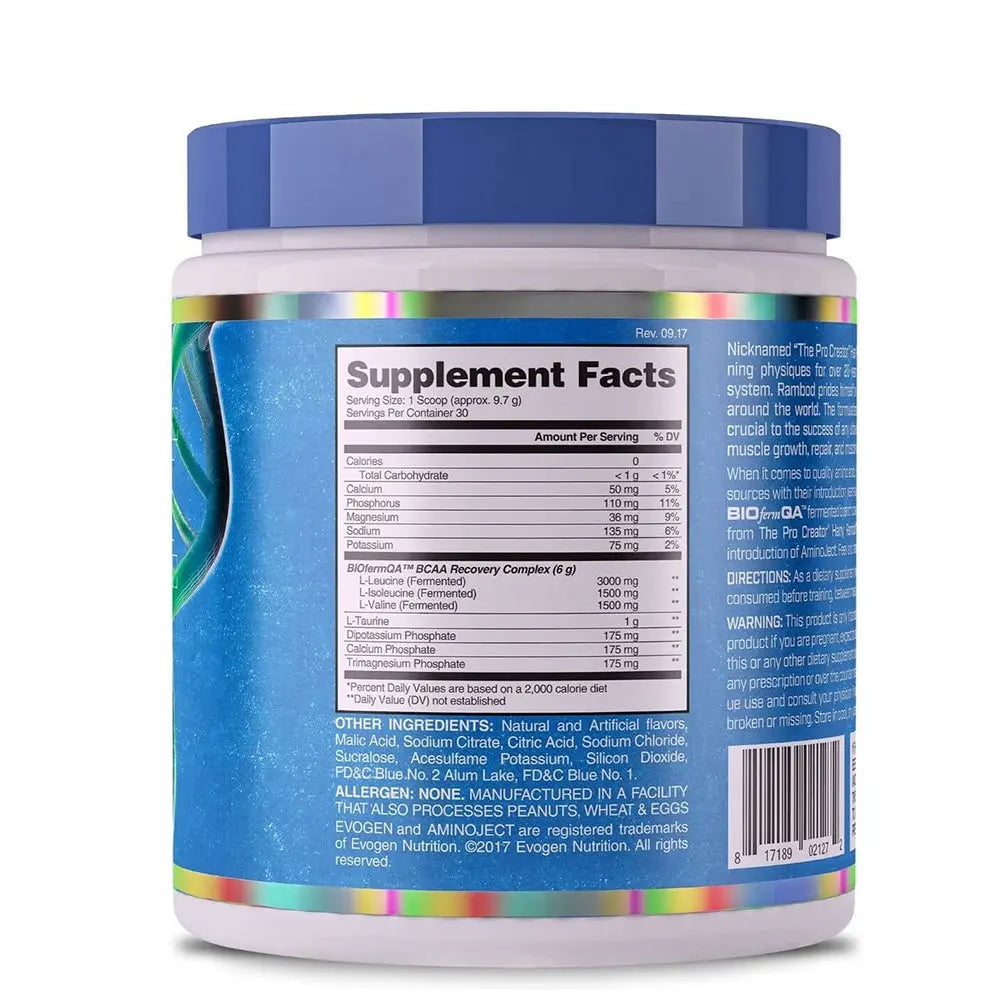 Evogen AminoJect BCAA - 30 Servings Product vendor