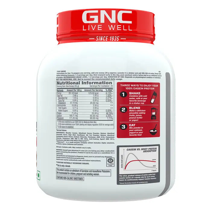 GNC Pro Performance 100% Casein Protein Product vendor