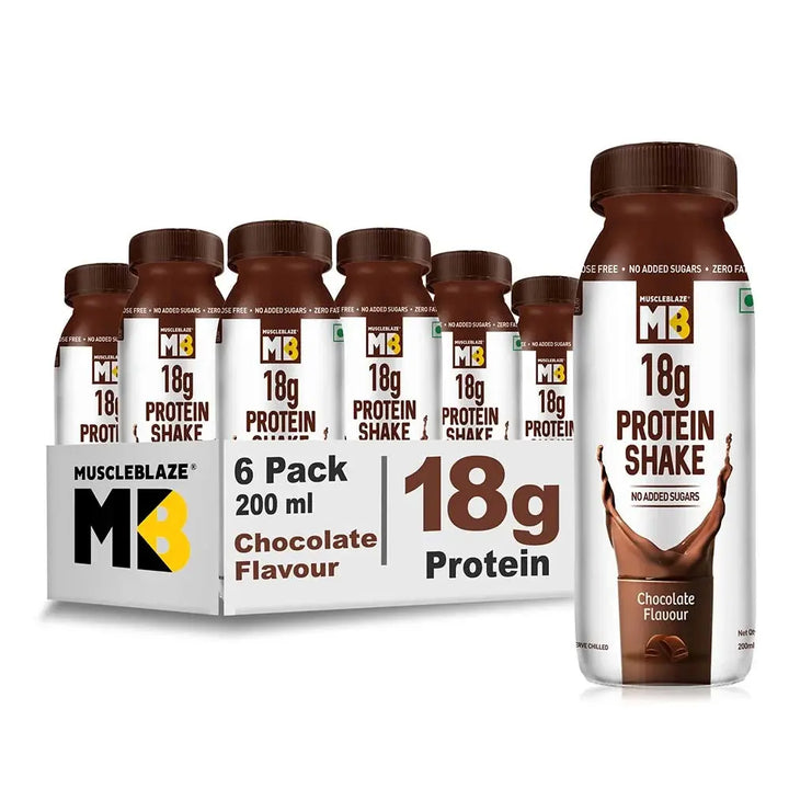 MuscleBlaze 18g Protein Shake (No Added Sugar), 6 Piece(s)/Pack (Exp 07/23) Product vendor