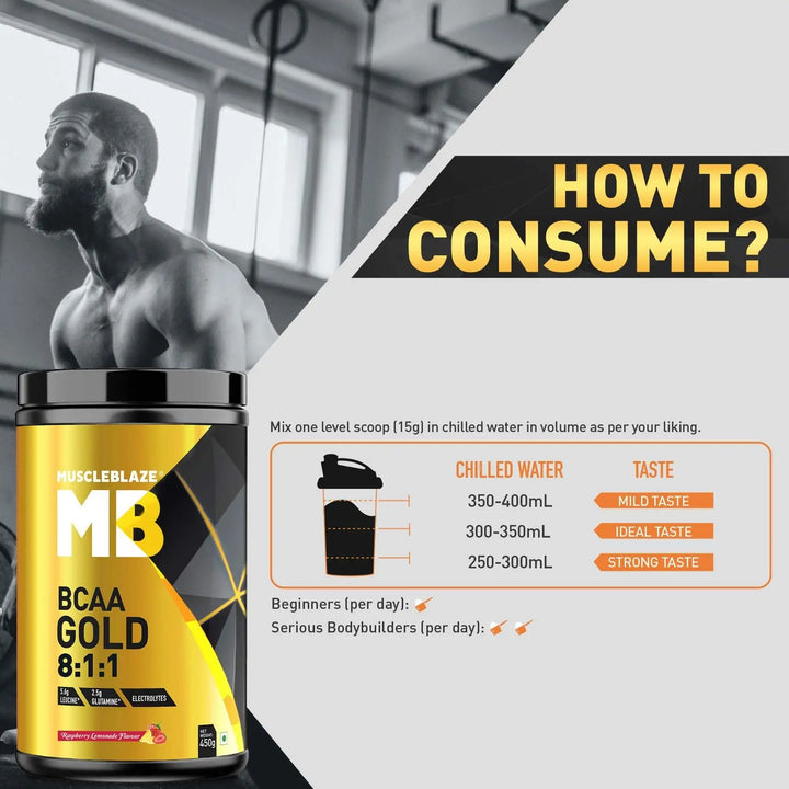 MuscleBlaze BCAA Gold 8:1:1 Product vendor