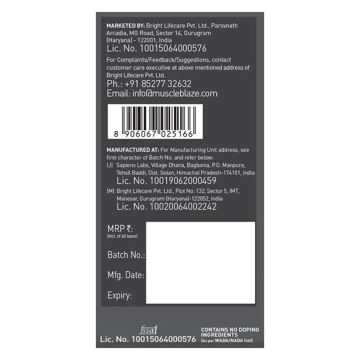 MuscleBlaze Biozyme Iso-Zero, Low/Zero Carb Product vendor