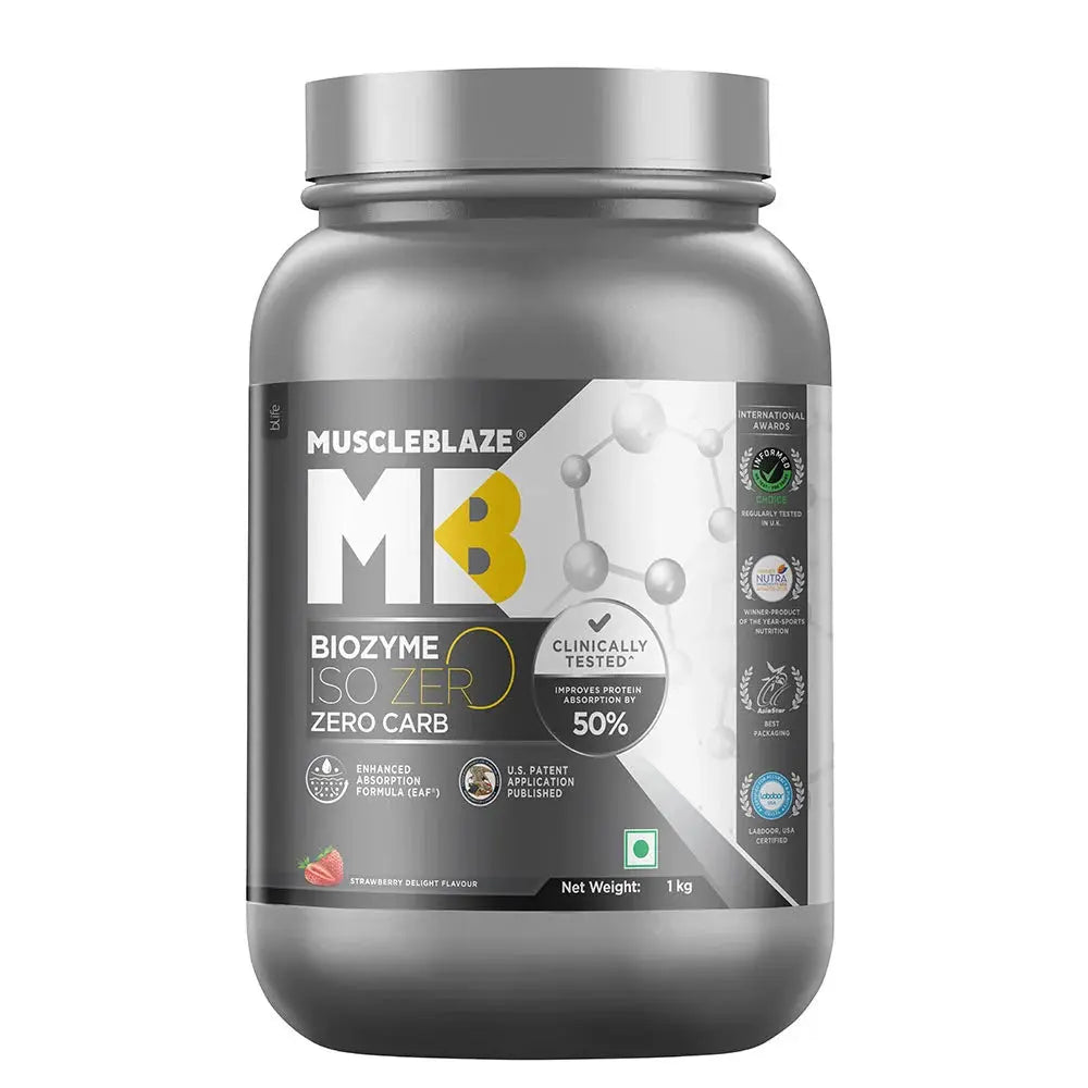 MuscleBlaze Biozyme Iso-Zero, Low/Zero Carb Product vendor