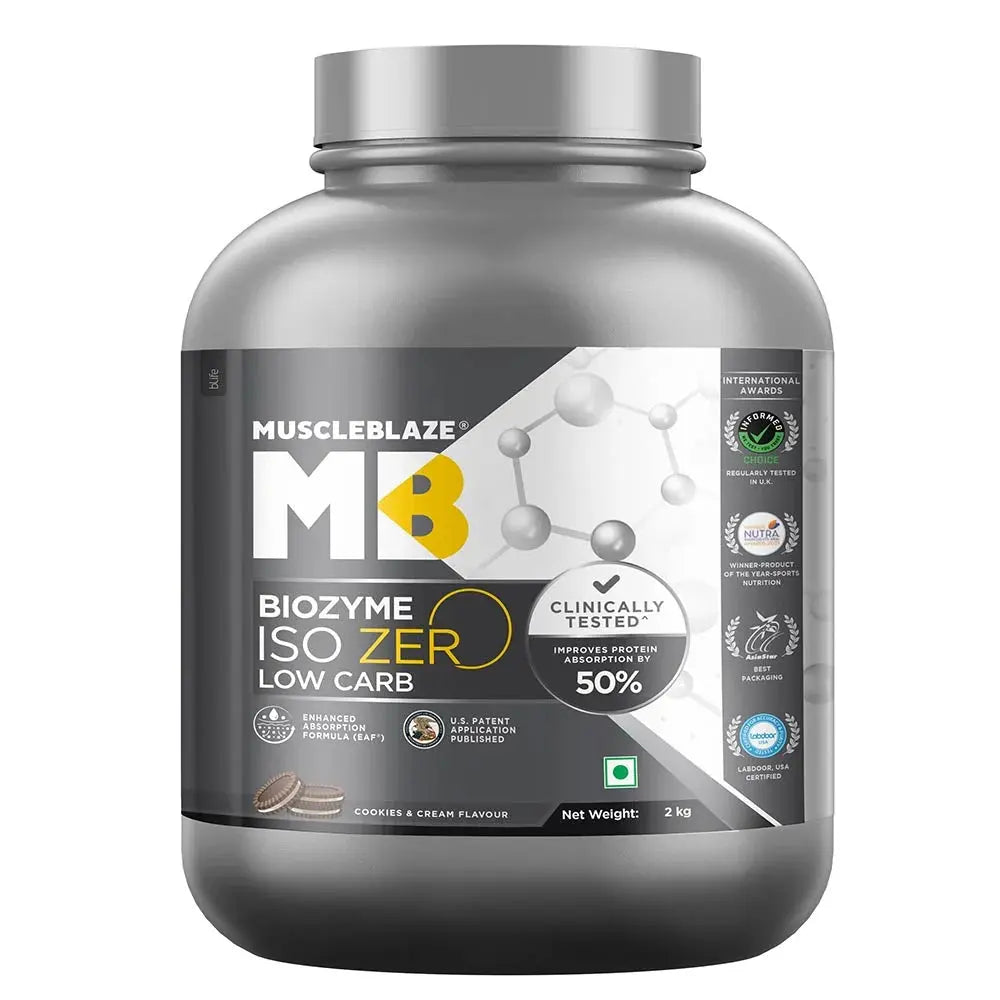 MuscleBlaze Biozyme Iso-Zero, Low/Zero Carb Product vendor