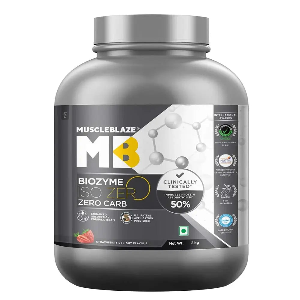MuscleBlaze Biozyme Iso-Zero, Low/Zero Carb Product vendor