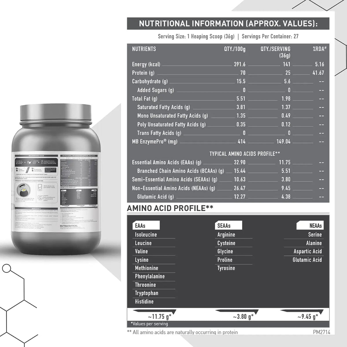 MuscleBlaze Biozyme Performance Whey Protein Product vendor