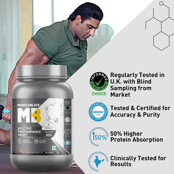 MuscleBlaze Biozyme Performance Whey Protein Product vendor