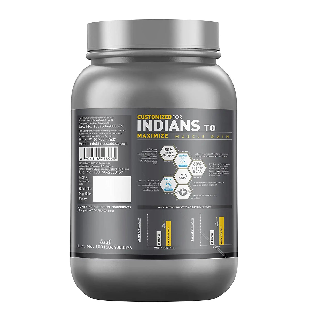 MuscleBlaze Biozyme Performance Whey Protein Product vendor