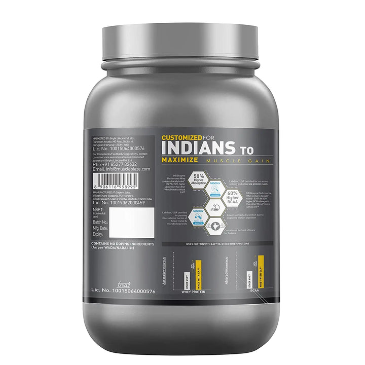 MuscleBlaze Biozyme Performance Whey Protein Product vendor