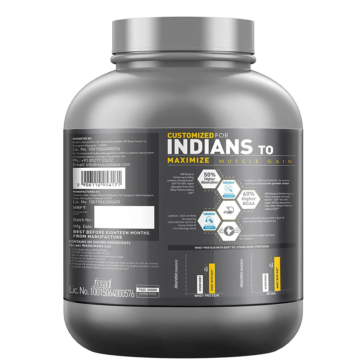 MuscleBlaze Biozyme Performance Whey Protein Product vendor