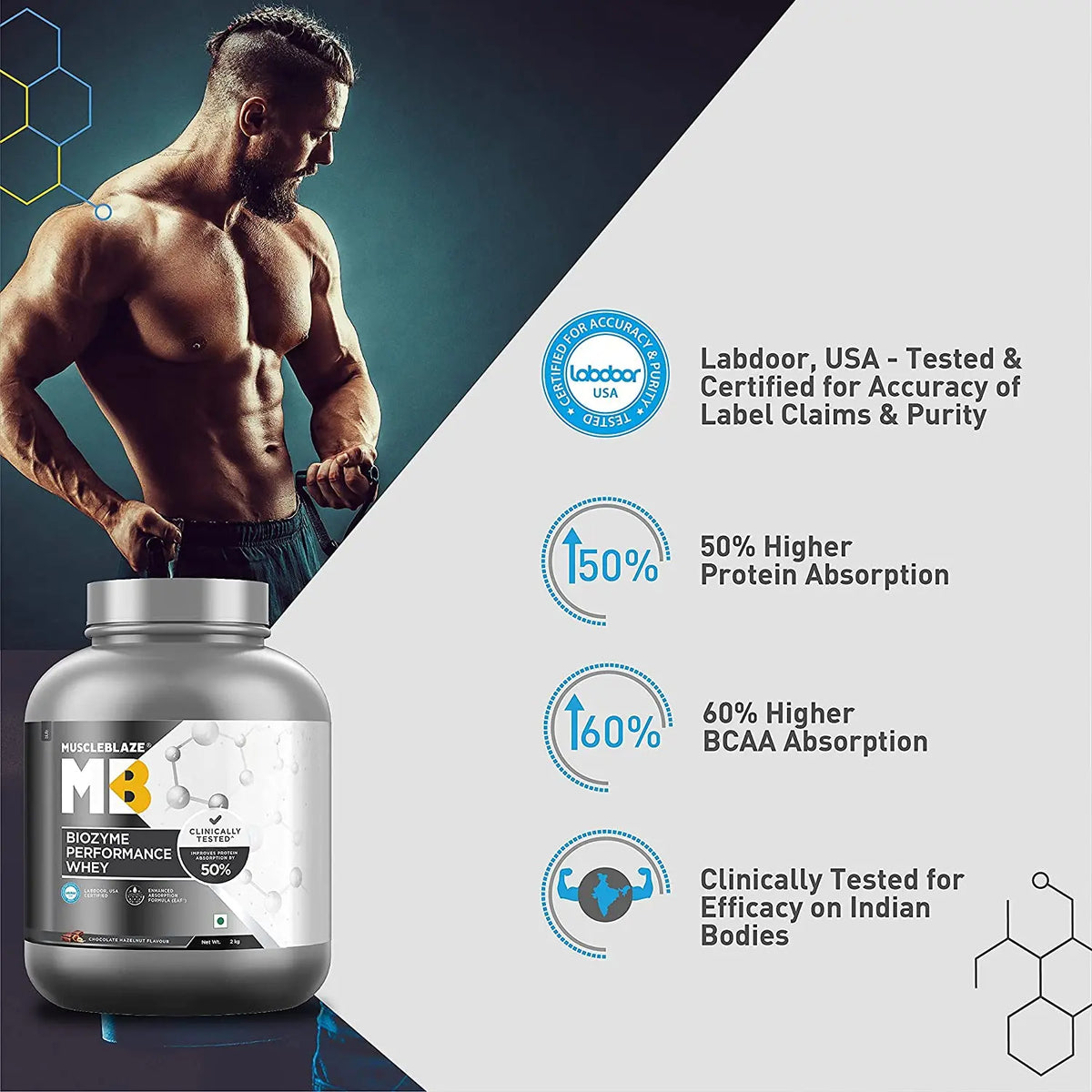 MuscleBlaze Biozyme Performance Whey Protein Product vendor