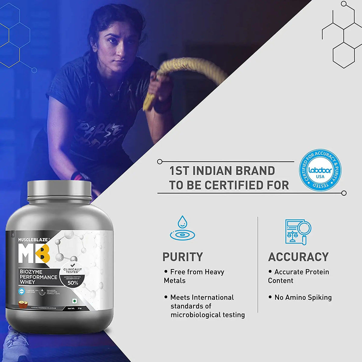MuscleBlaze Biozyme Performance Whey Protein Product vendor