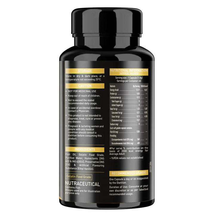 MuscleBlaze Fish Oil Gold Soft Gelatin Capsule (60 Capsules) Product vendor