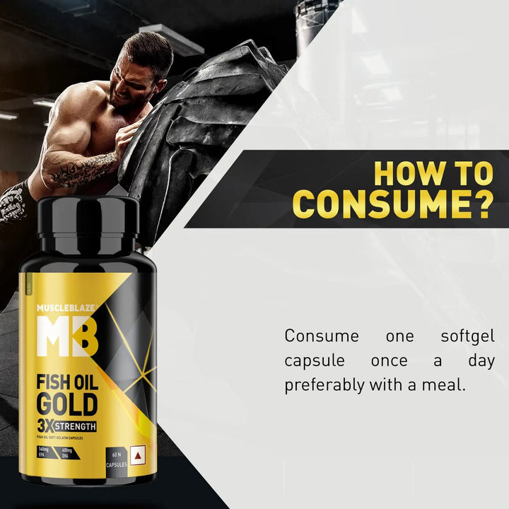 MuscleBlaze Fish Oil Gold Soft Gelatin Capsule (60 Capsules) Product vendor