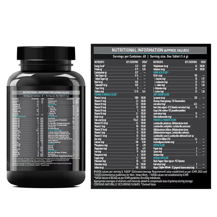 MuscleBlaze MB-VITE Multivitamin - 60 Tablets Product vendor