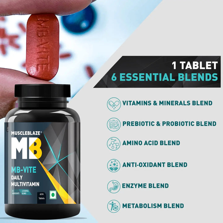 MuscleBlaze MB-VITE Multivitamin - 60 Tablets Product vendor