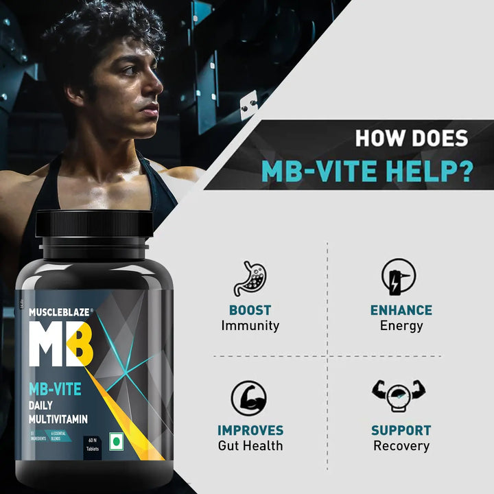 MuscleBlaze MB-VITE Multivitamin - 60 Tablets Product vendor