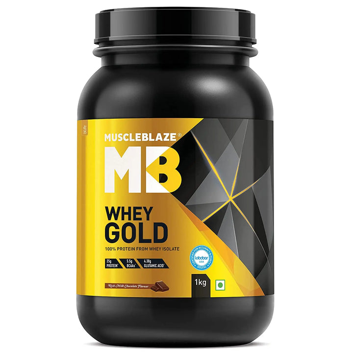 MuscleBlaze Whey Gold, 100% Whey Protein Isolate Product vendor