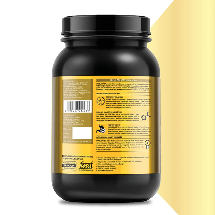MuscleBlaze Whey Gold, 100% Whey Protein Isolate Product vendor