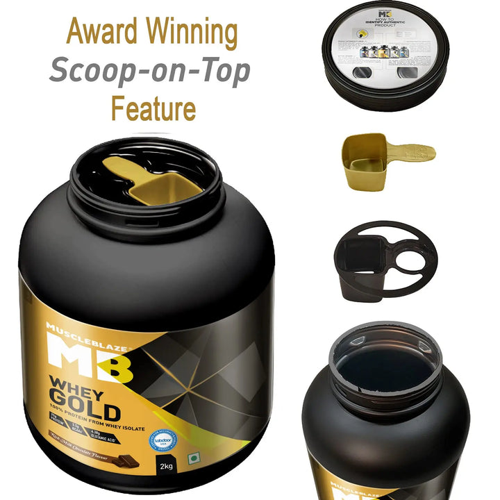 MuscleBlaze Whey Gold, 100% Whey Protein Isolate Product vendor