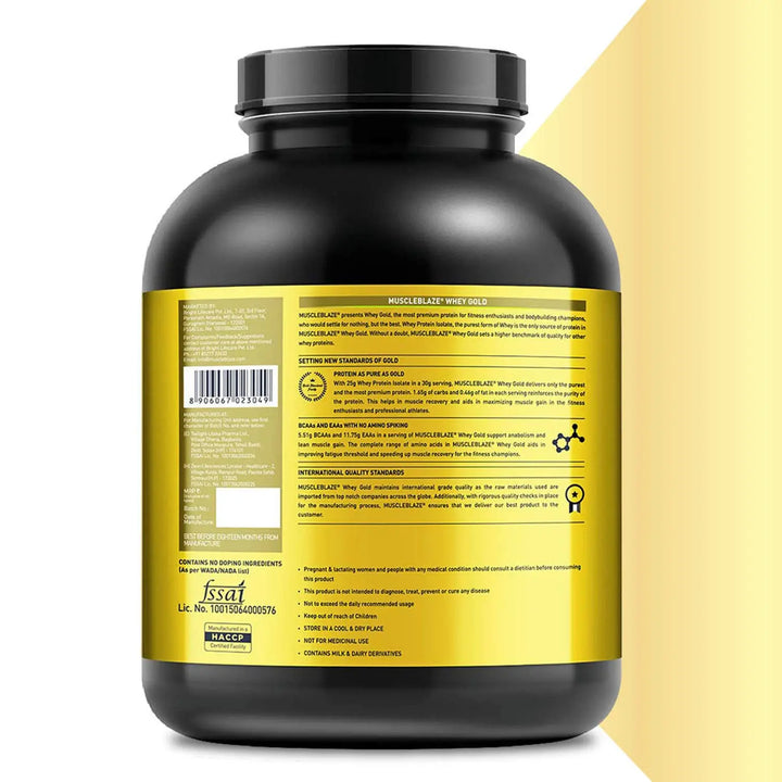 MuscleBlaze Whey Gold, 100% Whey Protein Isolate Product vendor