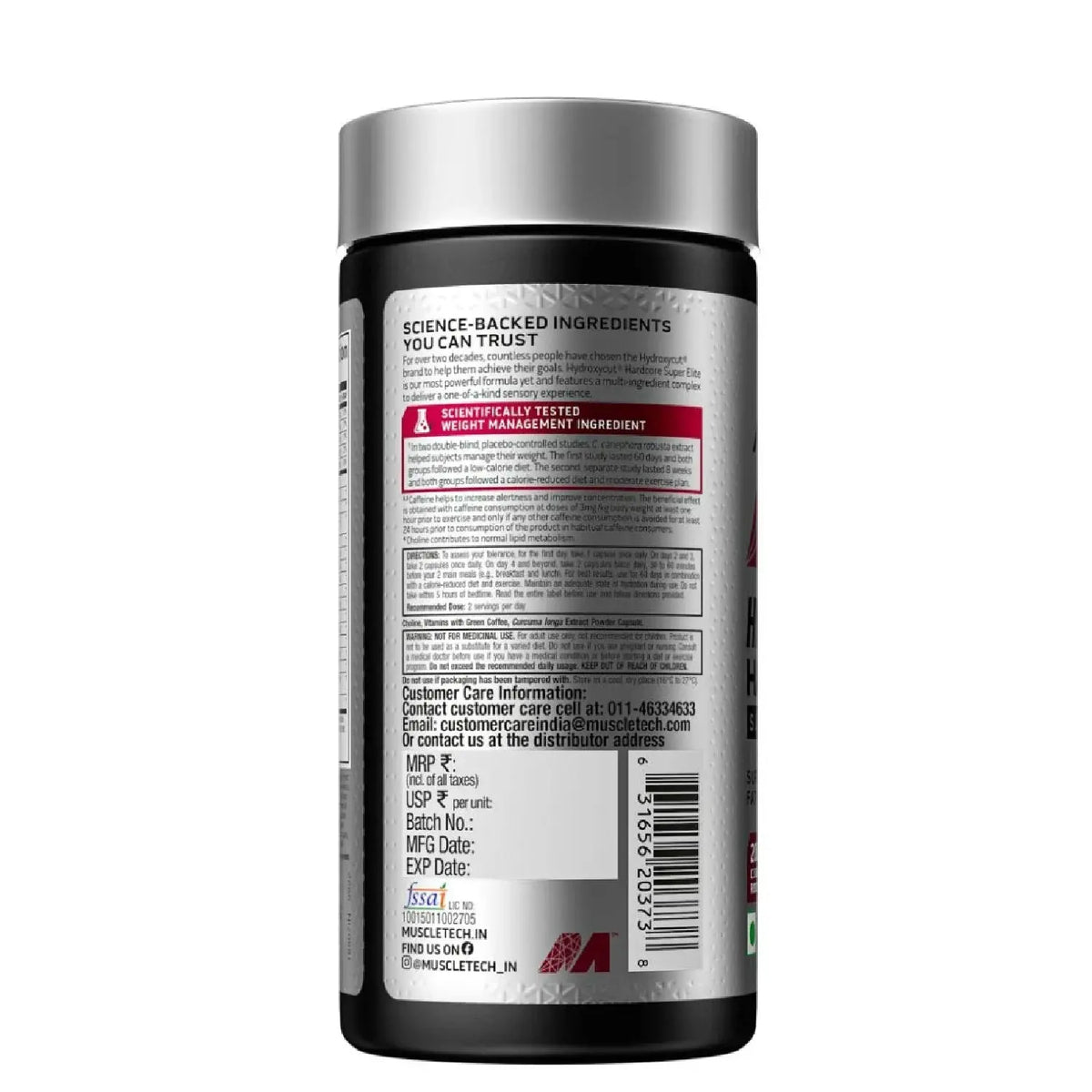 Muscletech Hydroxycut Hardcore Super Elite 100 Caps (Indian) Product vendor
