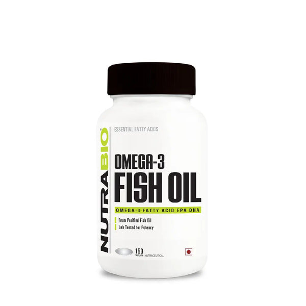 NutraBio Omega 3 Fish Oil 150 Softgels Product vendor