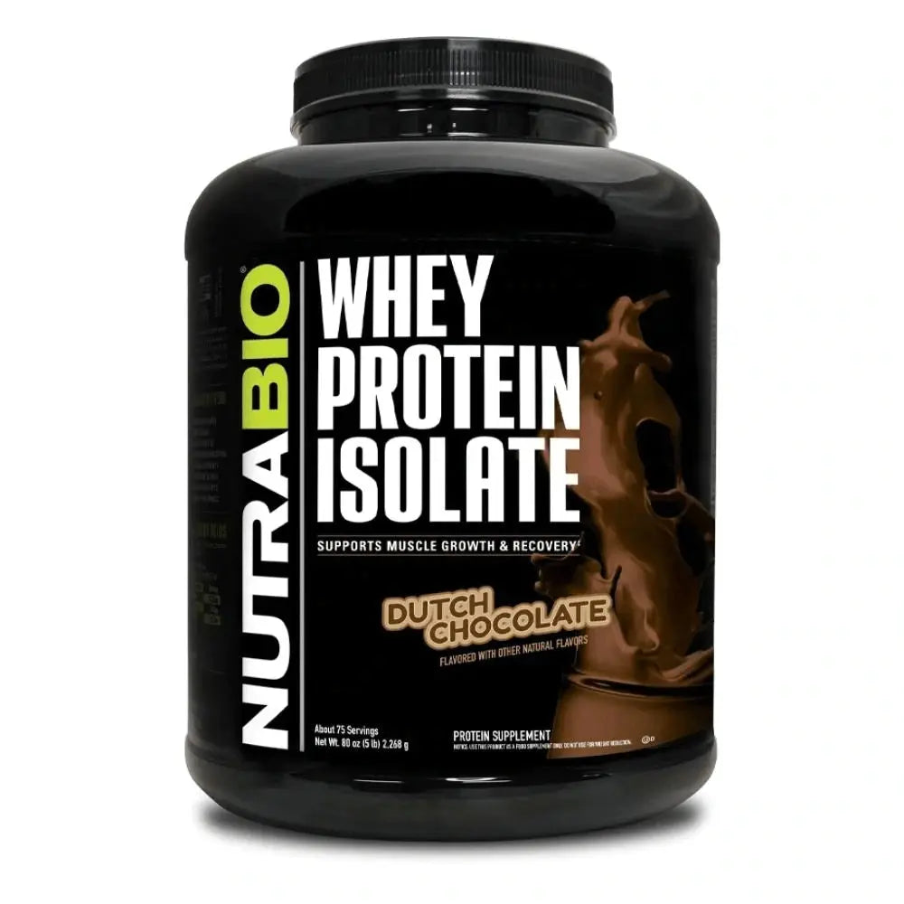 NutraBio Whey Protein Isolate - Body Building India