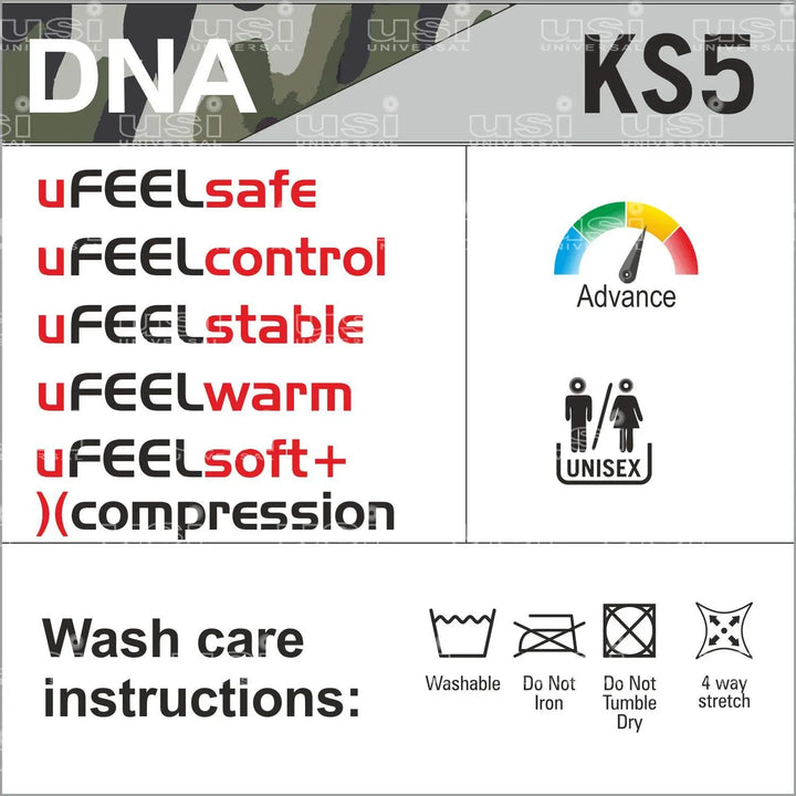 USI Universal Knee Sleeves - 1 PC (5MM) (No return no exchange) Product vendor